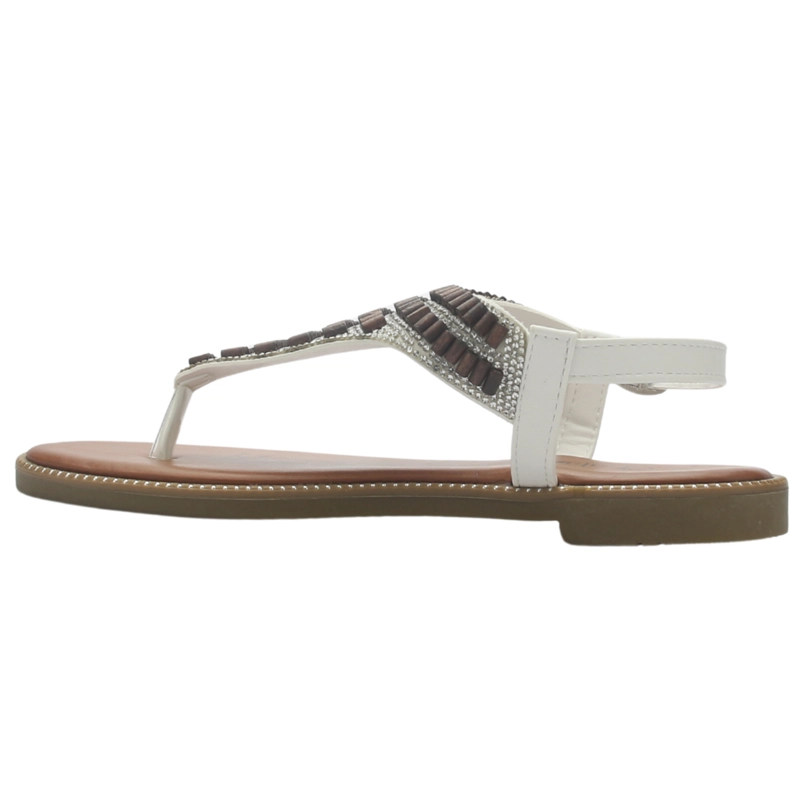 SANDALIA MUJER CASUAL BLANCO CHALADA BUCKEL-5 - 2
