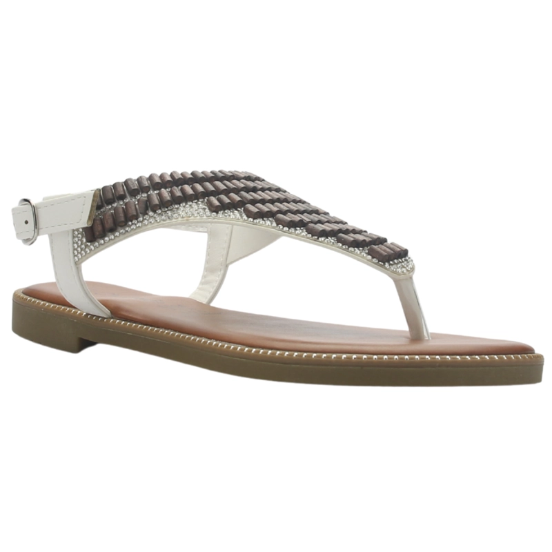 SANDALIA MUJER CASUAL BLANCO CHALADA BUCKEL-5 - 3
