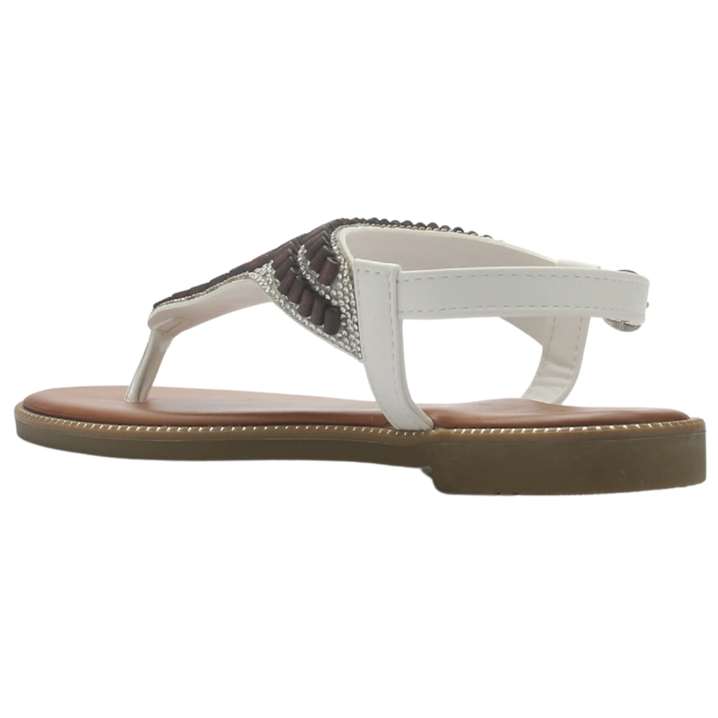 SANDALIA MUJER CASUAL BLANCO CHALADA BUCKEL-5 - 4