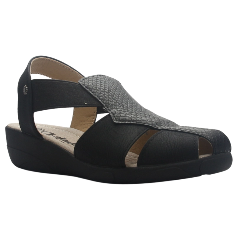 SANDALIA MUJER CASUAL NEGRO CHALADA MIRA-2 - 3