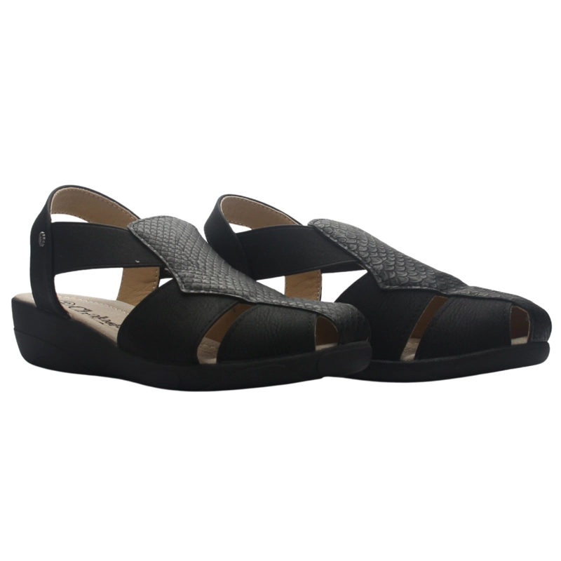 SANDALIA MUJER CASUAL NEGRO CHALADA MIRA-2 - 5