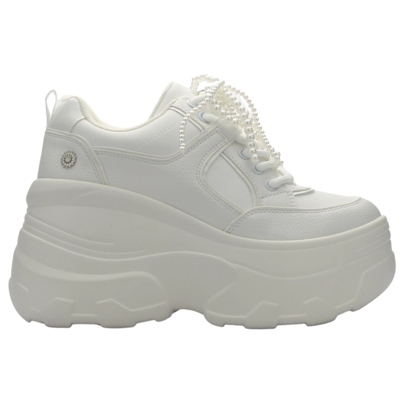 ZAPATILLA DE MUJER DE COLOR BLANCO URBANO CHALADA NAKE-3 - 1