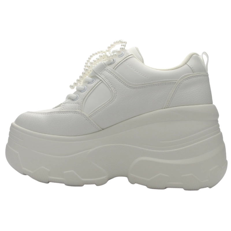 ZAPATILLA DE MUJER DE COLOR BLANCO URBANO CHALADA NAKE-3 - 2