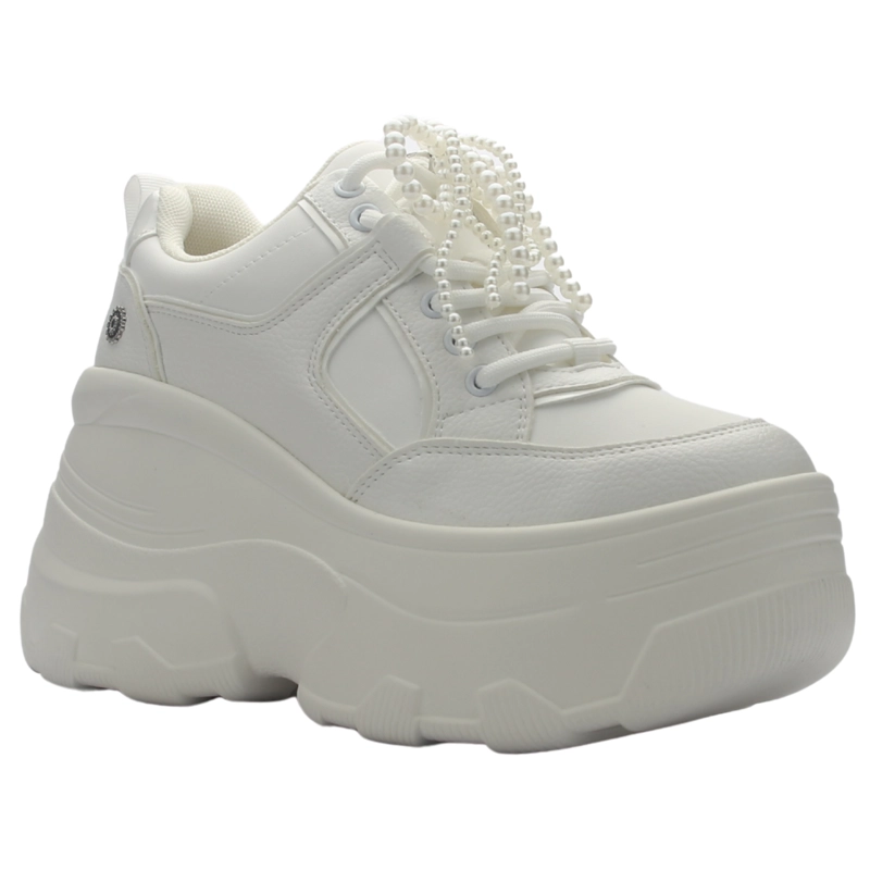 ZAPATILLA DE MUJER DE COLOR BLANCO URBANO CHALADA NAKE-3 - 3