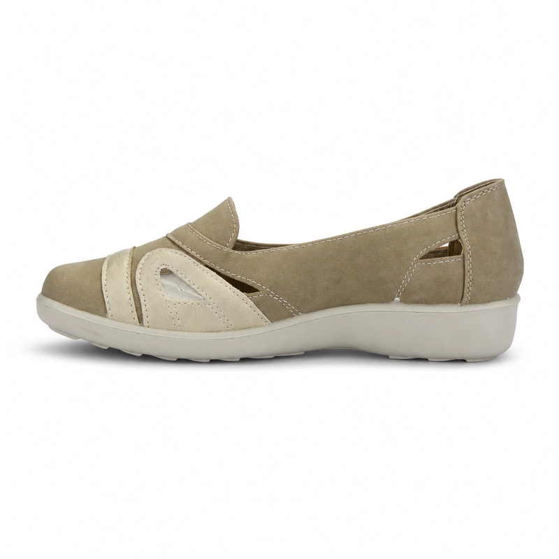 ZAPATO BEIGE MUJER CASUAL CHALADA DECO - 2