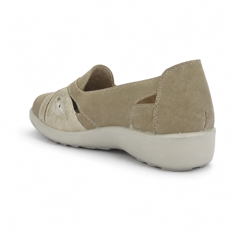 ZAPATO BEIGE MUJER CASUAL CHALADA DECO - 4