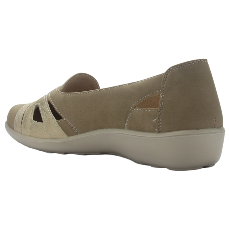ZAPATO MUJER CASUAL BEIGE CHALADA DECO-12 - 4
