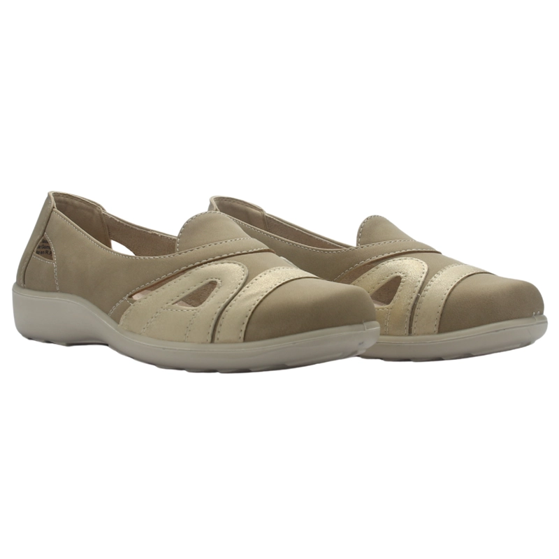 ZAPATO MUJER CASUAL BEIGE CHALADA DECO-12 - 5