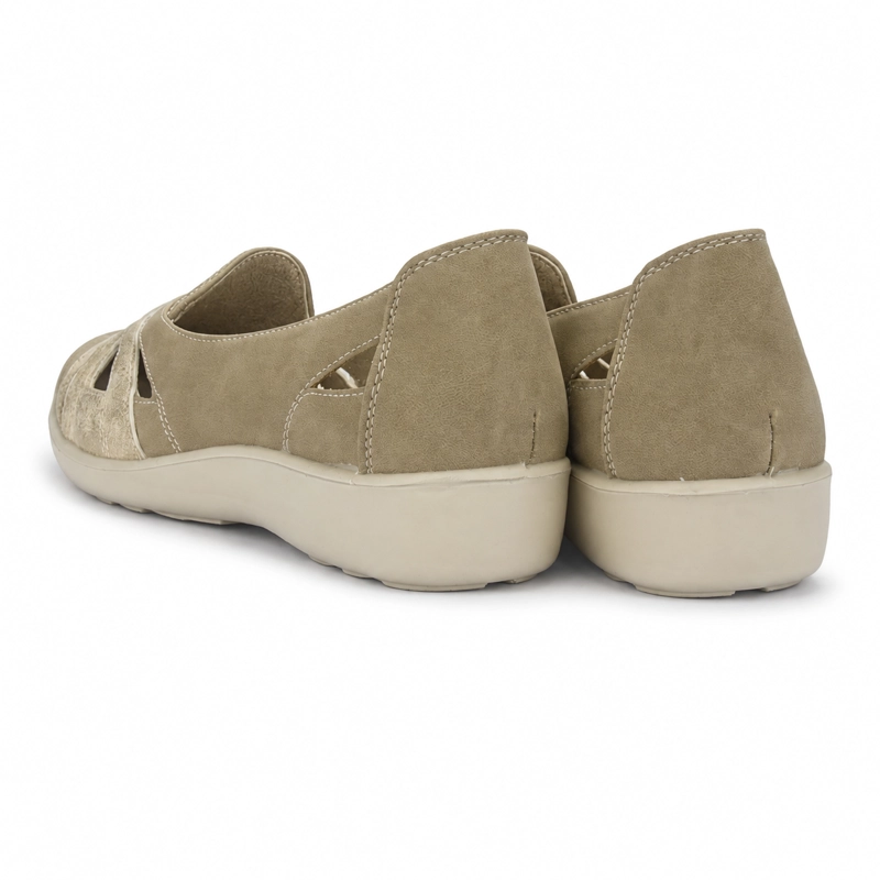 ZAPATO BEIGE MUJER CASUAL CHALADA DECO - 6