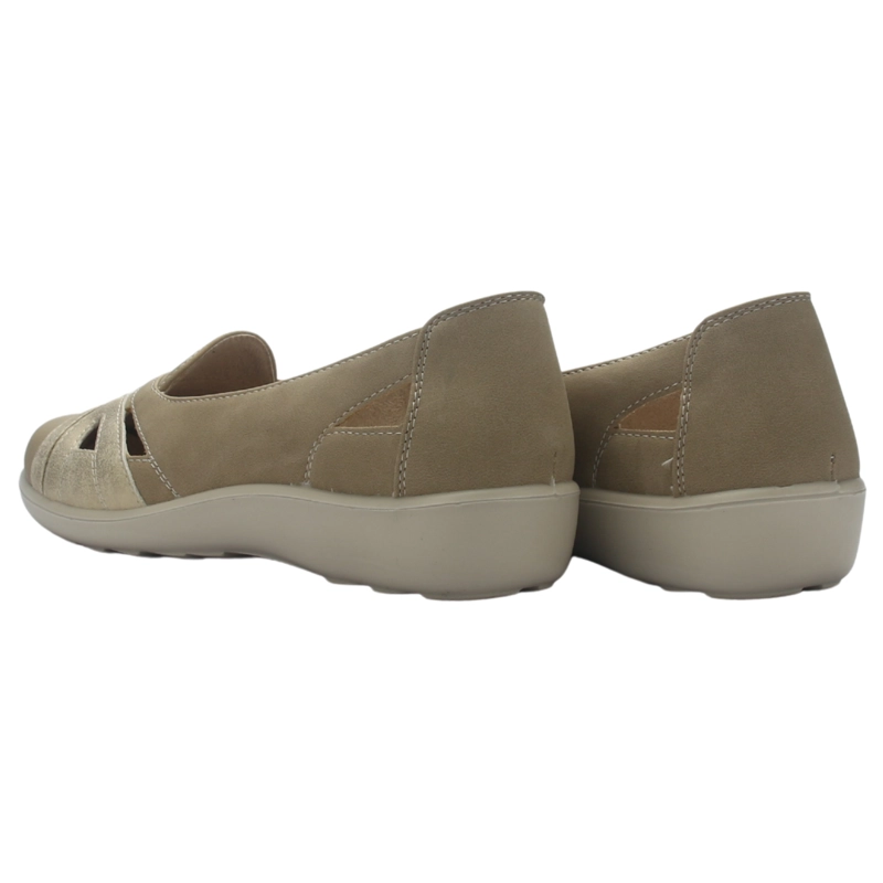 ZAPATO MUJER CASUAL BEIGE CHALADA DECO-12 - 6