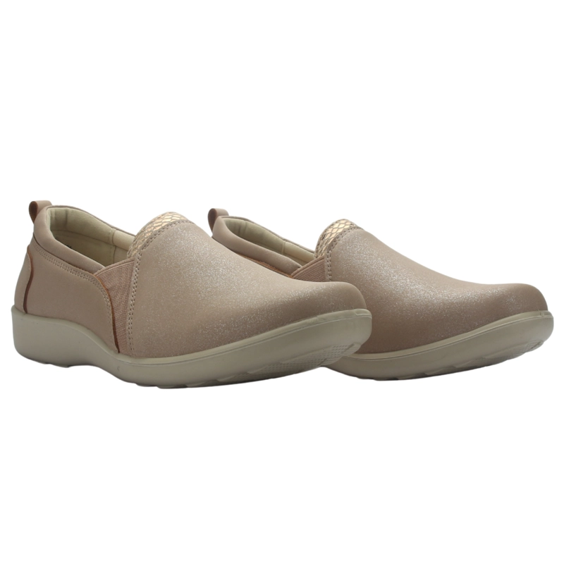 ZAPATO MUJER CASUAL CHAMPAGNE CHALADA DECO-11 - 5