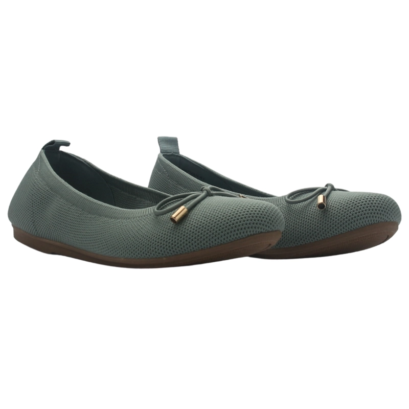 BALLERINA MUJER CASUAL PISTACHO CHALADA NATHAN-61 - 5