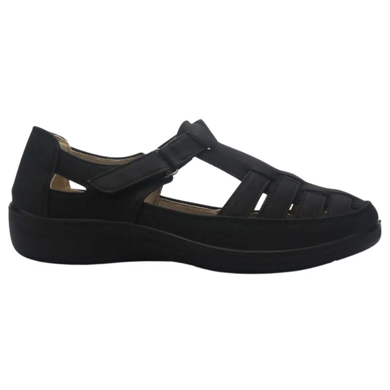 ZAPATO NEGRO MUJER CASUAL CHALADA DECO - 1