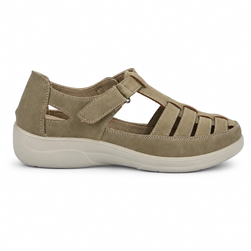 ZAPATO BEIGE MUJER CASUAL CHALADA DECO - 1