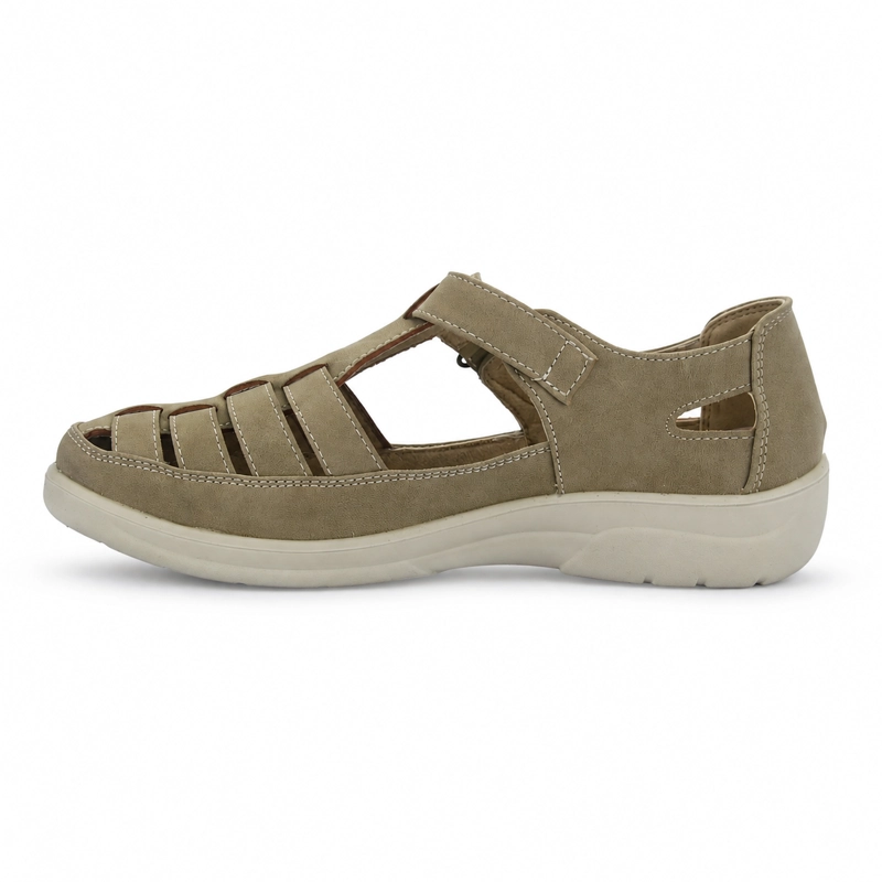 ZAPATO BEIGE MUJER CASUAL CHALADA DECO - 2