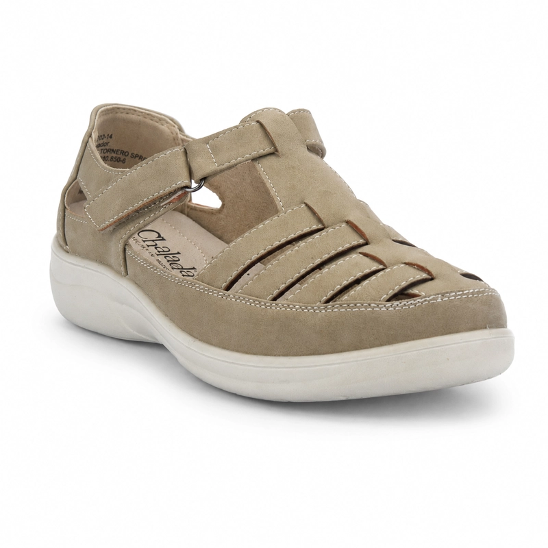 ZAPATO BEIGE MUJER CASUAL CHALADA DECO - 3