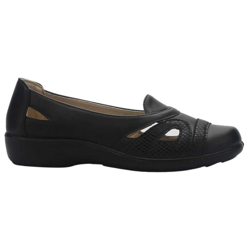 ZAPATO MUJER CASUAL NEGRO CHALADA DECO-12 - 1