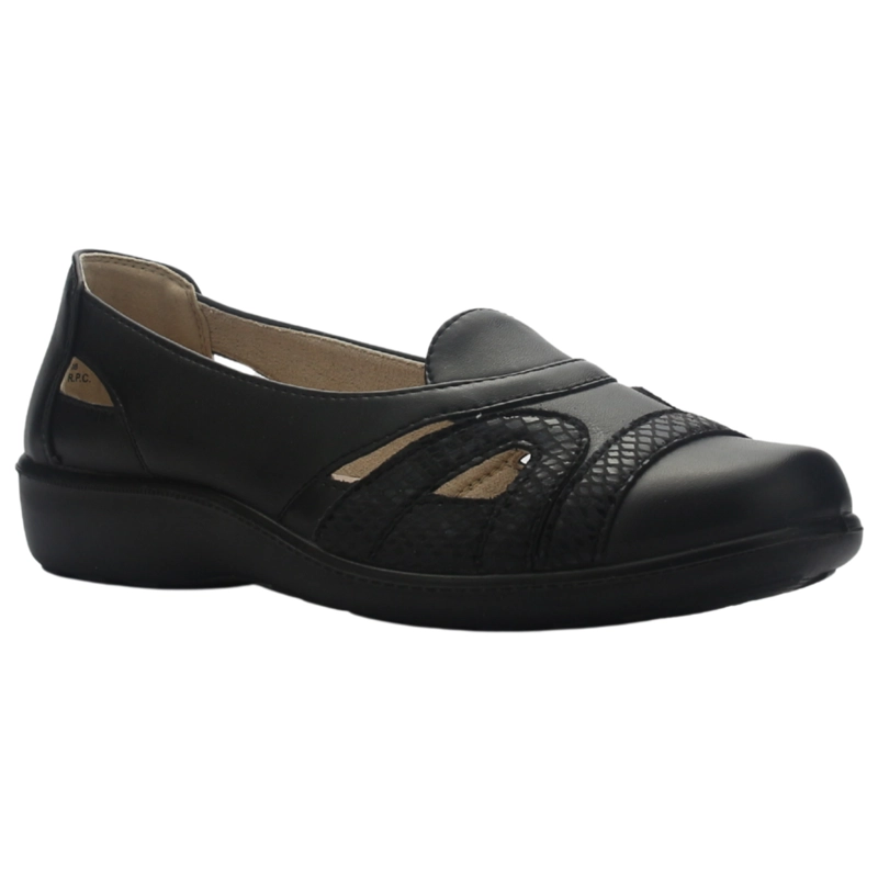 ZAPATO MUJER CASUAL NEGRO CHALADA DECO-12 - 3