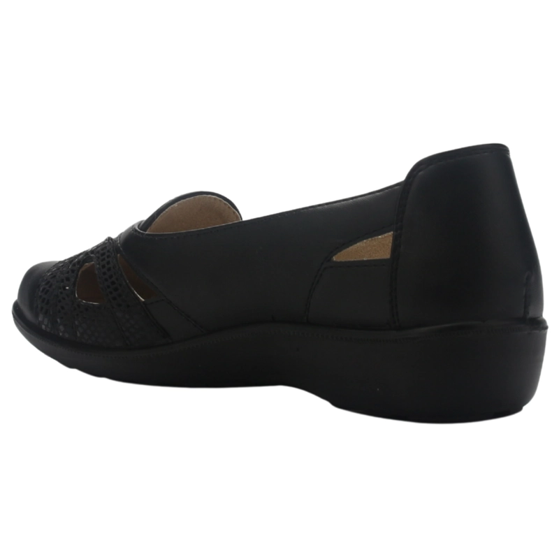 ZAPATO MUJER CASUAL NEGRO CHALADA DECO-12 - 4