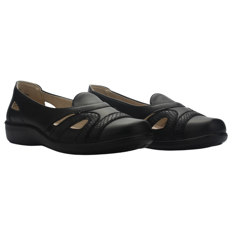 ZAPATO MUJER CASUAL NEGRO CHALADA DECO-12 - 5