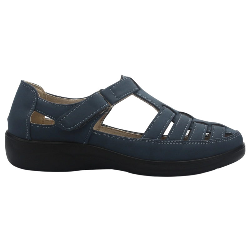 ZAPATO MUJER COLOR AZUL CASUAL CHALADA DECO-14 - 1