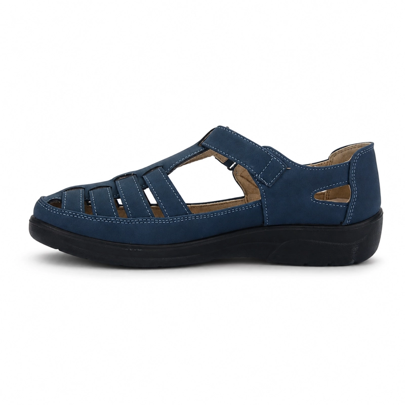 ZAPATO AZUL MUJER CASUAL CHALADA DECO - 2