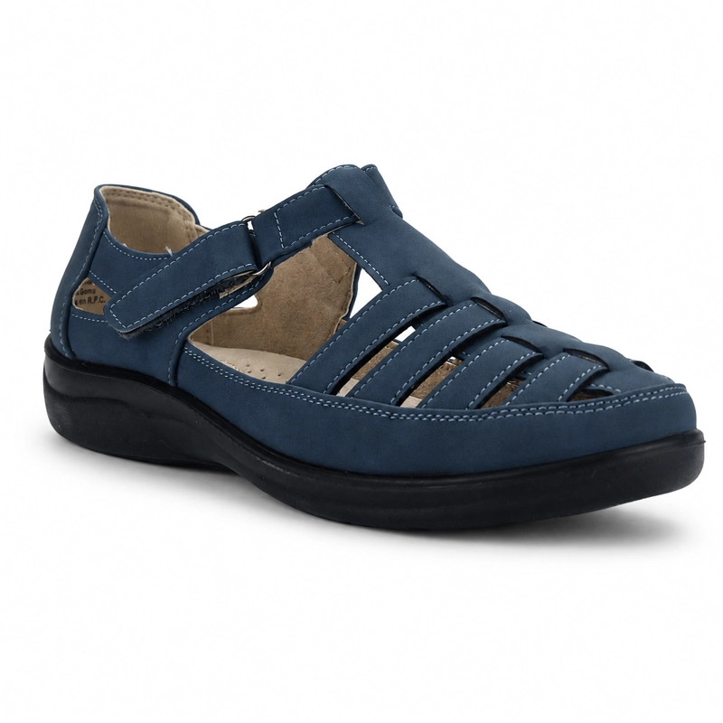 ZAPATO AZUL MUJER CASUAL CHALADA DECO - 3