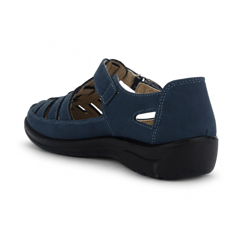 ZAPATO AZUL MUJER CASUAL CHALADA DECO - 4