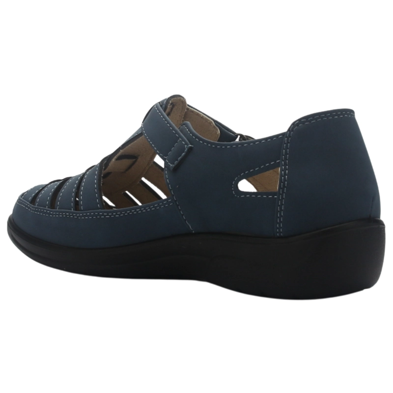 ZAPATO MUJER COLOR AZUL CASUAL CHALADA DECO-14 - 4