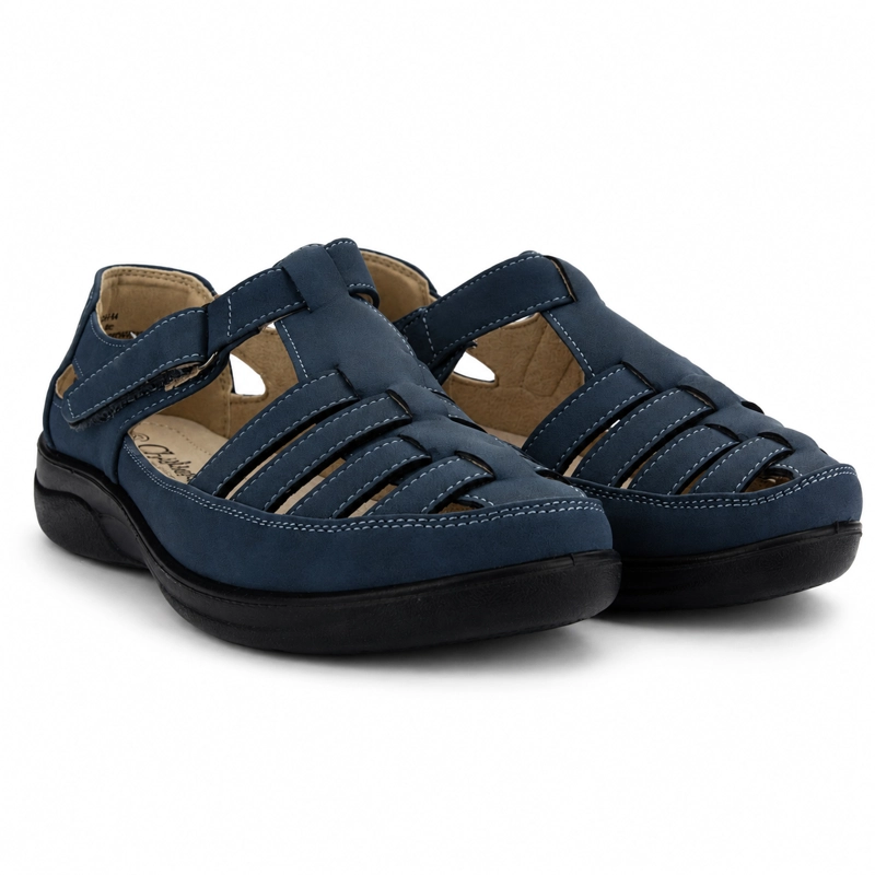 ZAPATO AZUL MUJER CASUAL CHALADA DECO - 6