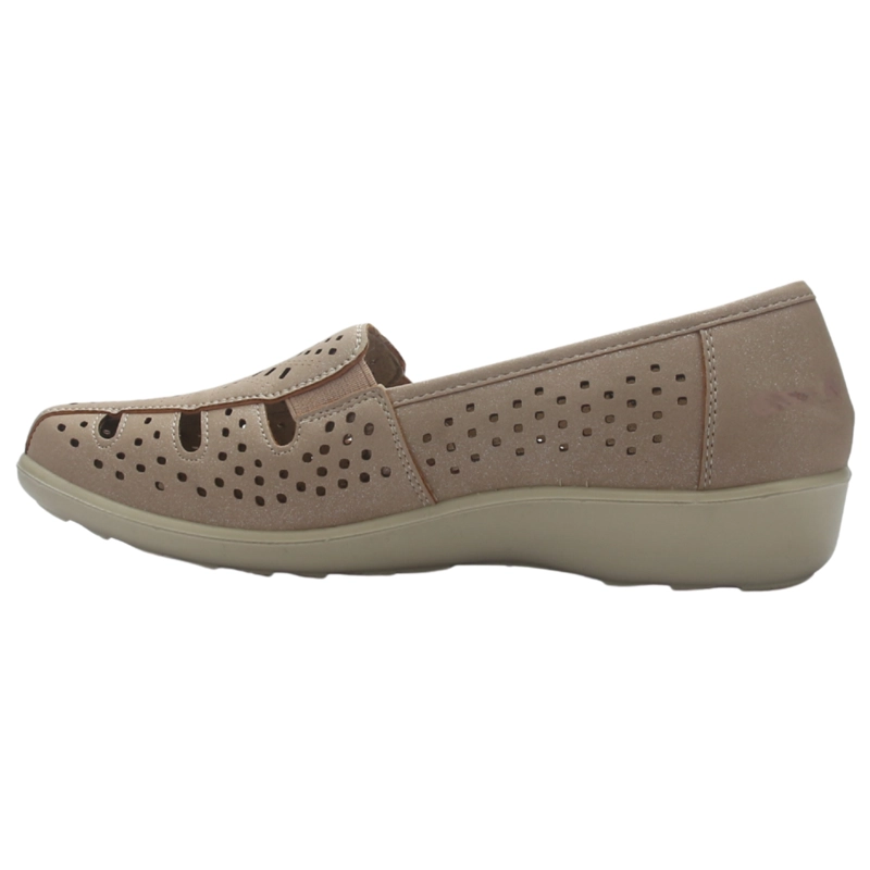 ZAPATO MUJER CASUAL CHAMPAGNE CHALADA DECO-1 - 2