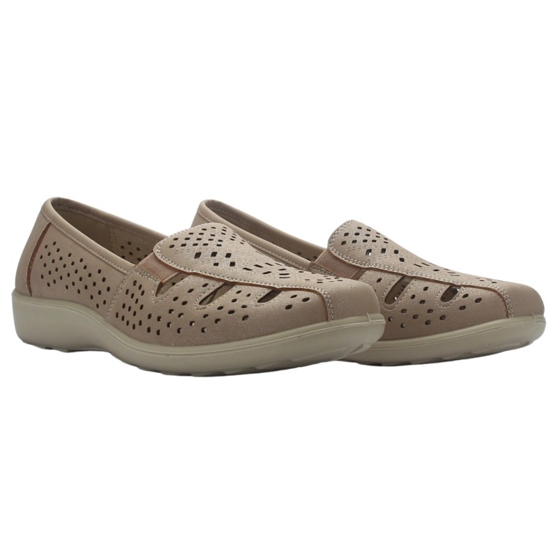 ZAPATO MUJER CASUAL CHAMPAGNE CHALADA DECO-1 - 5