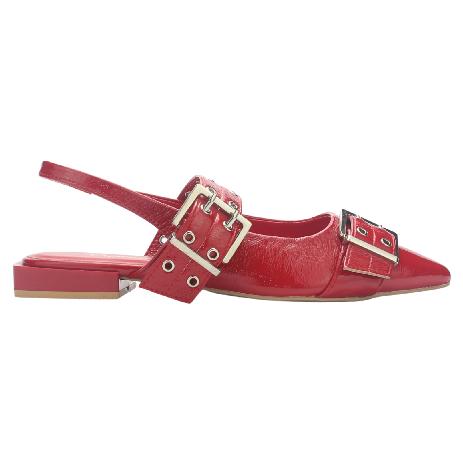 BALLERINA MUJER CHALADA SLIK-1 ROJO CASUAL - 1