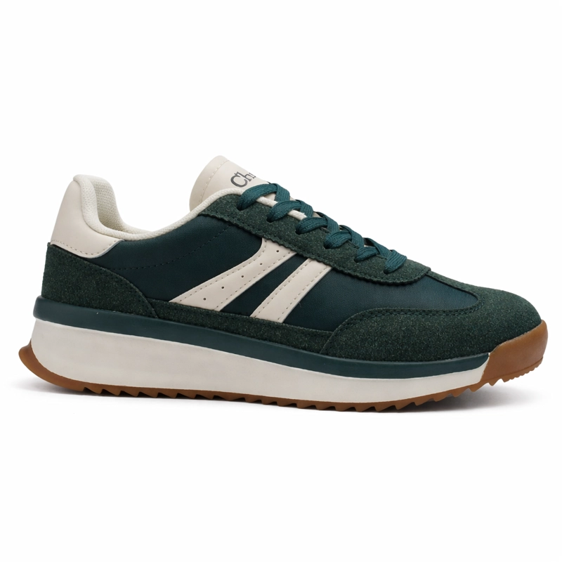 ZAPATILLA VERDE MUJER URBANO CHALADA FRONT - 1