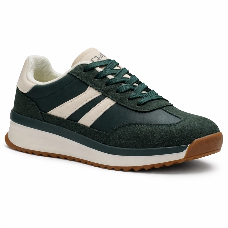 ZAPATILLA VERDE MUJER URBANO CHALADA FRONT - 3