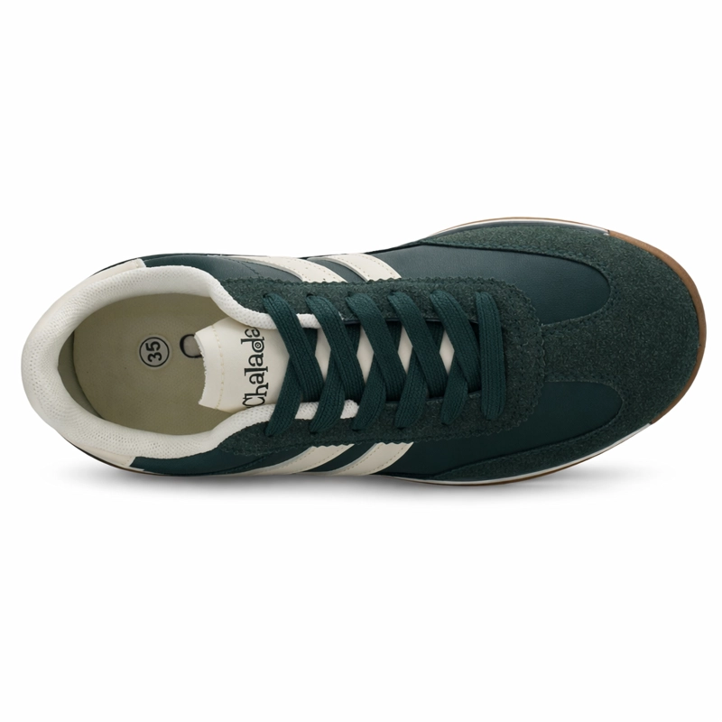 ZAPATILLA VERDE MUJER URBANO CHALADA FRONT - 5