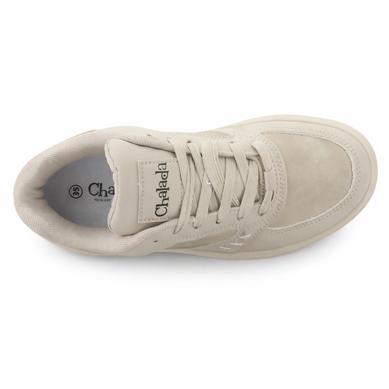 ZAPATILLA BEIGE MUJER URBANO CHALADA STRADA - 5