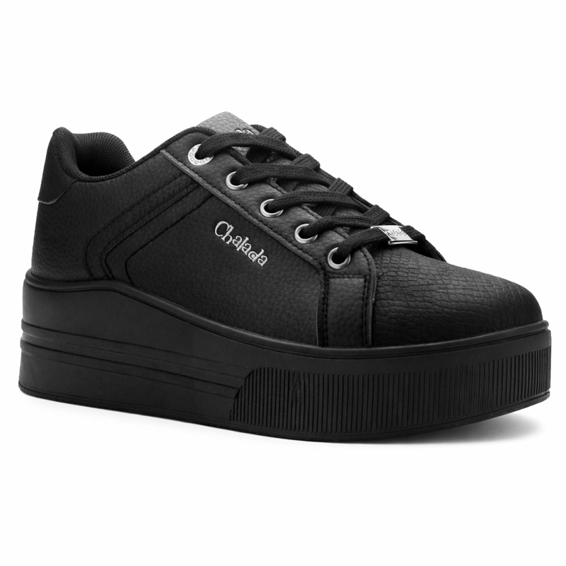 ZAPATILLA NEGRO MUJER URBANO CHALADA MEMPHIS - 3
