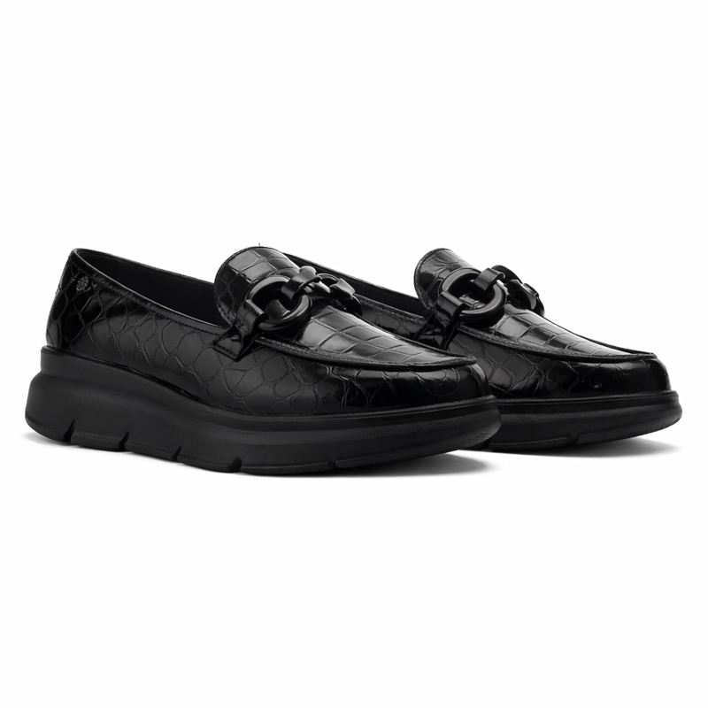 ZAPATO NEGRO MUJER CASUAL CHALADA GRAKI - 5