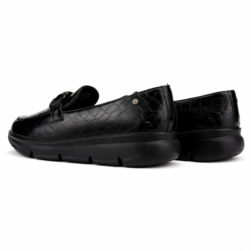 ZAPATO NEGRO MUJER CASUAL CHALADA GRAKI - 6