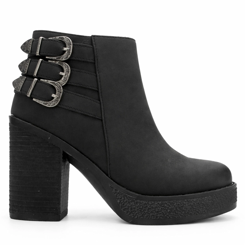 BOTIN NEGRO MUJER CASUAL CHALADA ELLA - 1