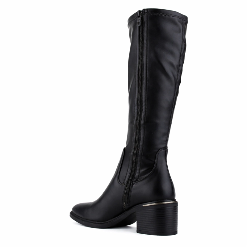BOTA NEGRO MUJER CASUAL CHALADA SONORA - 4