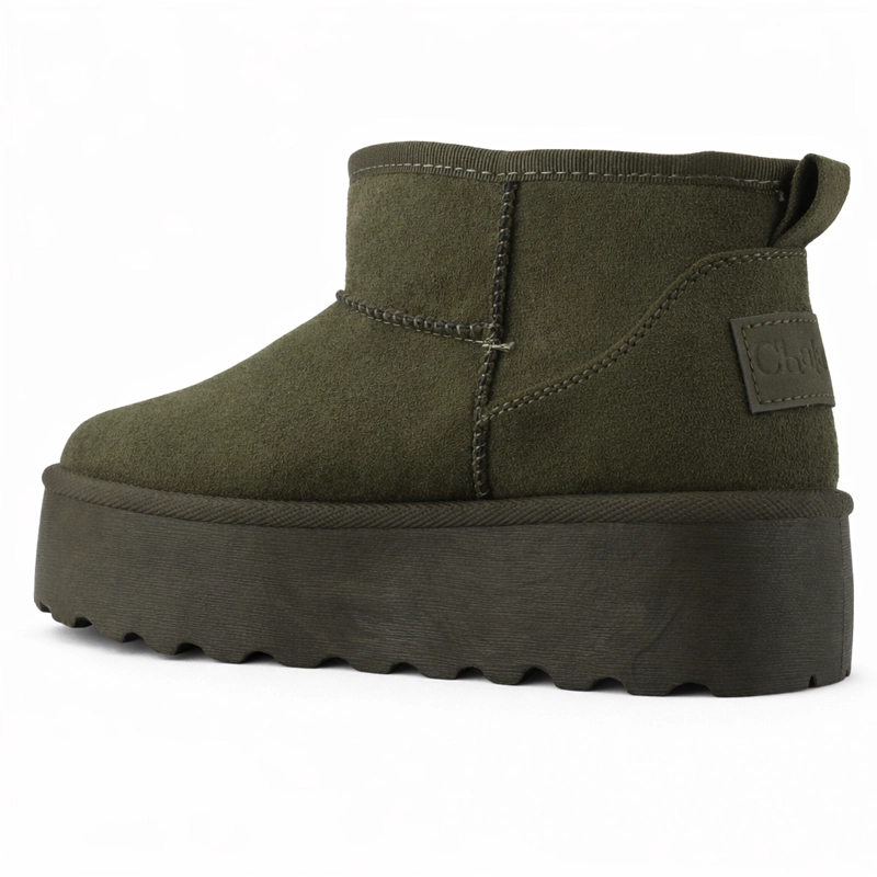 BOTIN OLIVA MUJER CASUAL CHALADA PINGUIH - 4