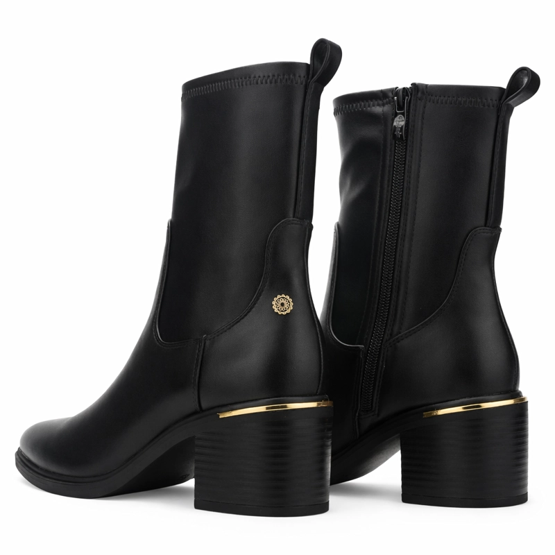 BOTIN NEGRO MUJER CASUAL CHALADA SONORA - 6