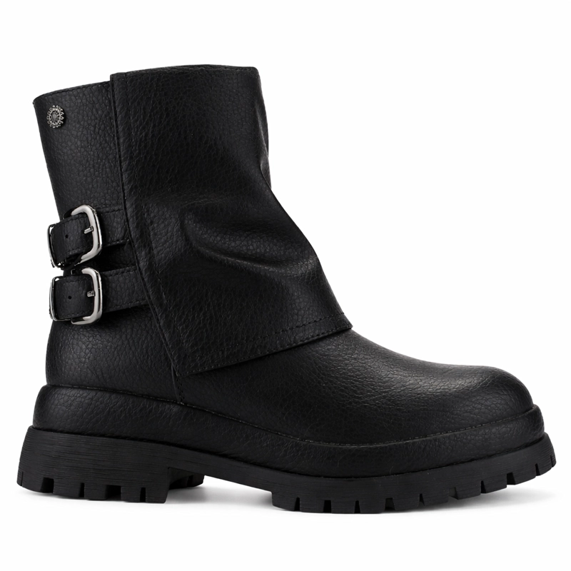 BOTIN NEGRO MUJER CASUAL CHALADA KREP - 1