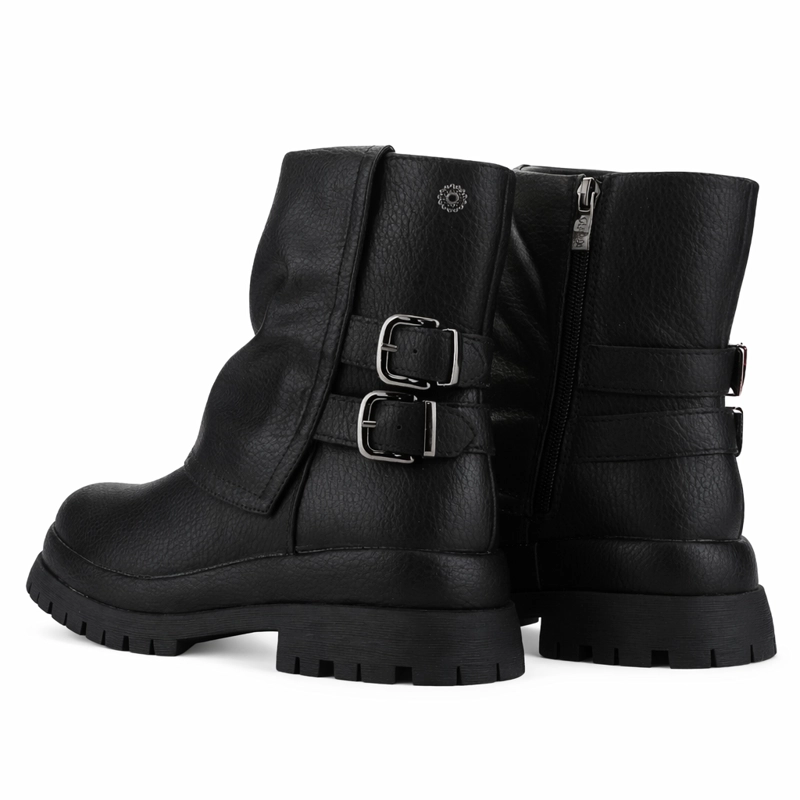 BOTIN NEGRO MUJER CASUAL CHALADA KREP - 6