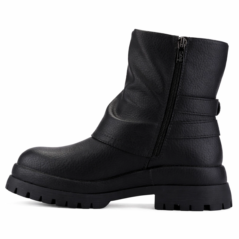 BOTIN NEGRO MUJER CASUAL CHALADA KREP - 9