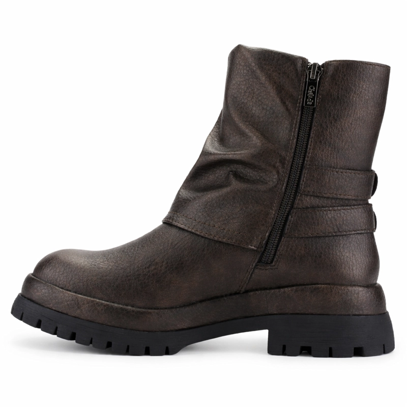 BOTIN BRONCE MUJER CASUAL CHALADA KREP - 2