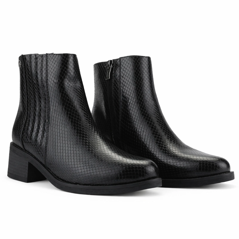 BOTIN NEGRO MUJER CASUAL CHALADA TRAFA - 5