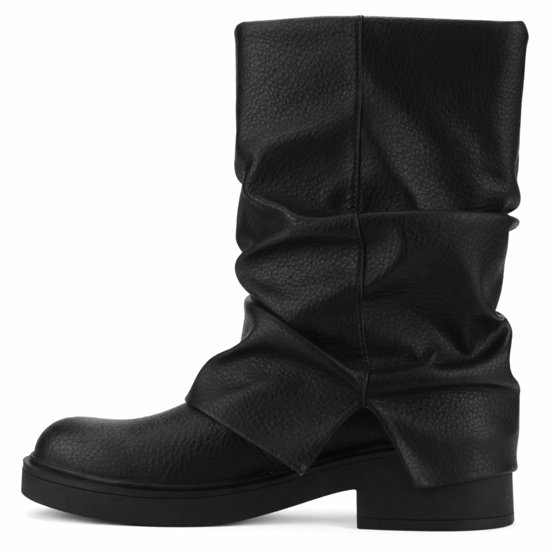 BOTIN NEGRO MUJER CASUAL CHALADA BIKER - 2